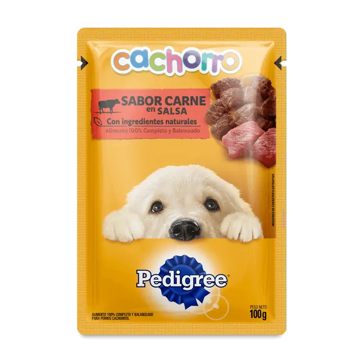 Pouch Pedigree Cachorro Carne 85g Veterinaria La Hacienda