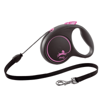 Cargar imagen en el visor de la galería, Correa Flexi Black Design Cordón S 5m Rosa