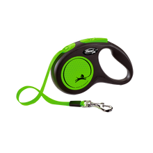 Cargar imagen en el visor de la galería, Correa Flexi New Neon Cinta M 5m Negro/Verde