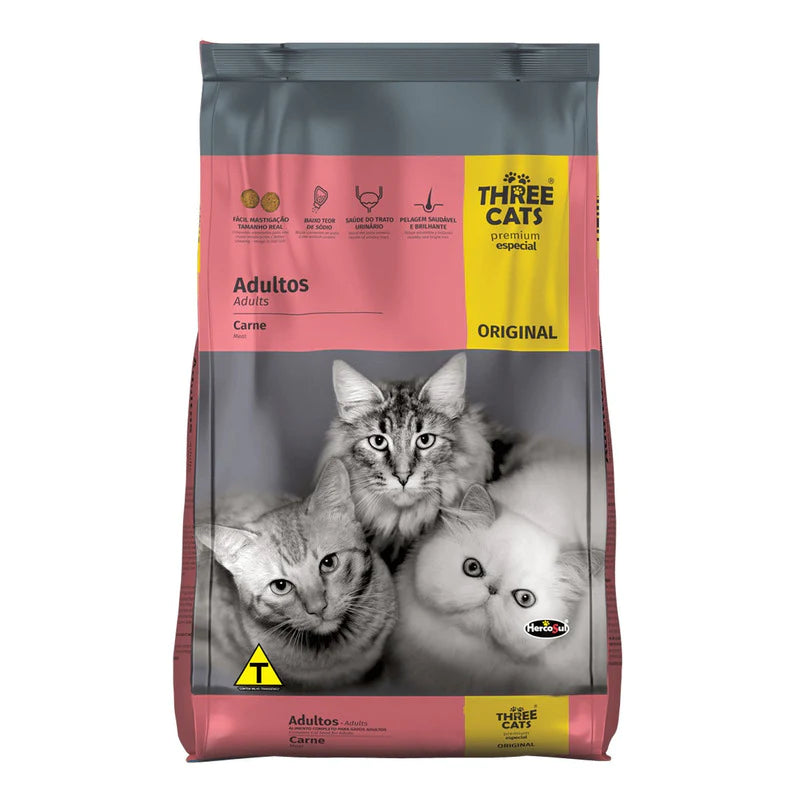 Three Cats Premium Original Gato Adulto 10.1Kg con Regalo