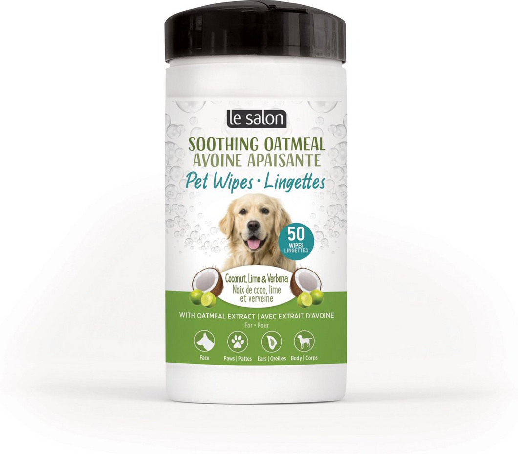 Toallitas Le Salon Calmante de Avena para Perros x50 un