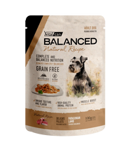 Cargar imagen en el visor de la galería, Caja Vitalcan Balanced Natural Recipe Pouch 100g Filetes Cordero Grain Free (12un)
