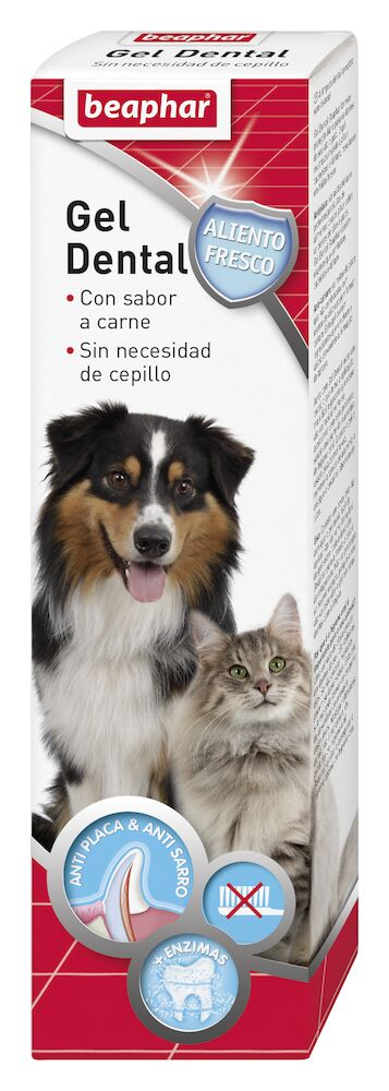 Gel Dental Perro y Gato Sabor Carne 100g Beaphar