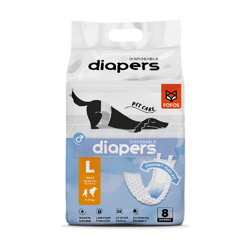 Pañal  Macho Diapers Dog L x (8 UNID) Fofos