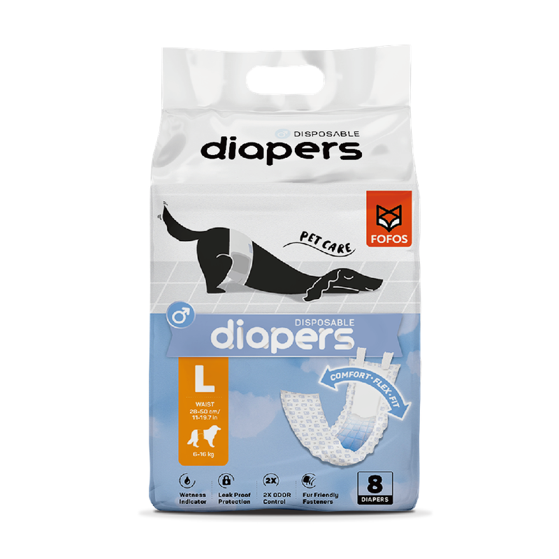 Pañal  Macho Diapers Dog L x (8 UNID) Fofos