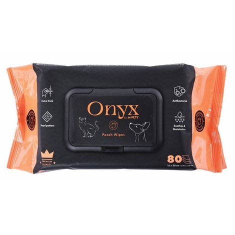 Toallitas Húmedas Para Mascotas 80un Onyx Durazno Mpets