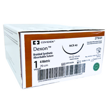 Cargar imagen en el visor de la galería, Hilo Sutura Dexon Polycryl Con Aguja Vicryl 1-0 Absorbible x1Un