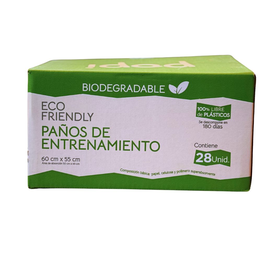 Pañales Entrenamiento Biodegradables Popi 55x60cm X 28 Unid