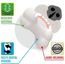 Cargar imagen en el visor de la galería, Juguete Hueso Goma Blanco Ferplast Medium