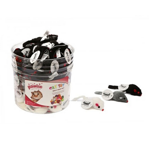 Juguete de Peluche Raton Pawise para Gato Ratón x 1un