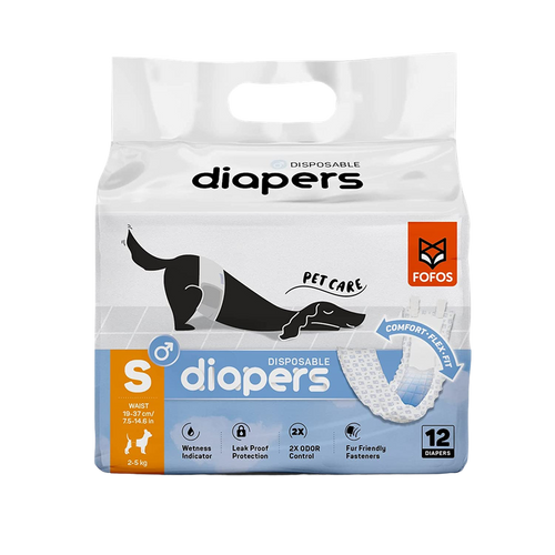 Pañal Macho Diapers Dog S x (12UNID) Fofos
