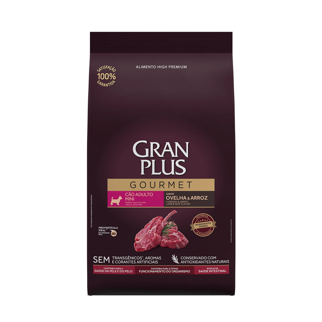 Gran Plus Gourmet High Premium Adulto Mini Cordero 1Kg