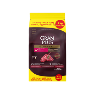 Gran Plus Gourmet High Premium Adulto Mini Cordero 10+1Kg