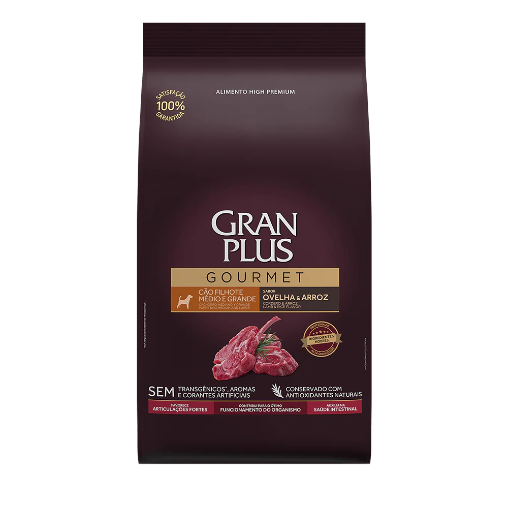 Gran Plus Gourmet High Premium Cachorro Cordero 15Kg