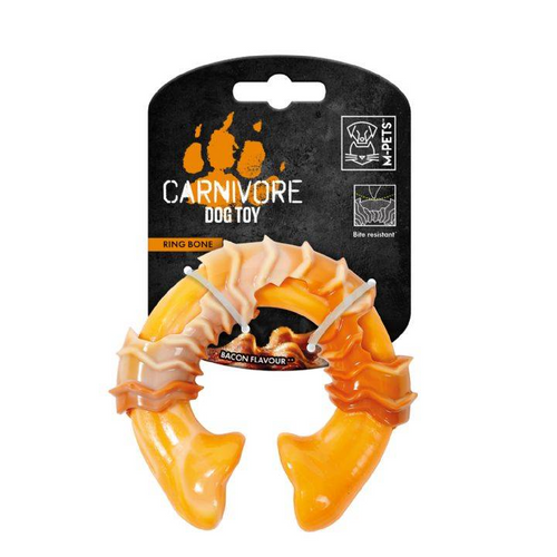Juguete para Perros Carnívoro Anillo Bacon 10cm M-pets