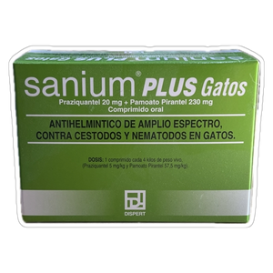Sanium Plus Gatos Antiparasitario Caja x 40 Comprimidos Dispert