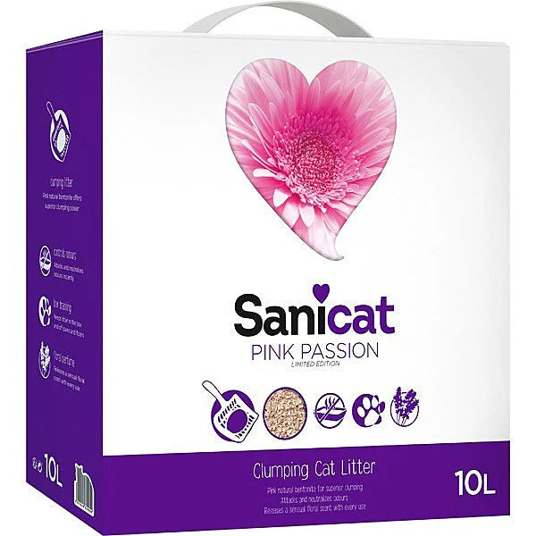 Arena Aglomerante Sanicat Pink Passion 24Kg/30L (Edicion Limitada)