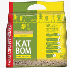 Arena Aglomerante Natural KatBom 6Kg Hierba de Limon