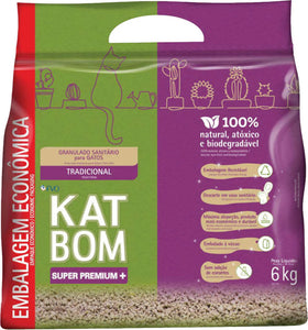 Arena Aglomerante Natural KatBom 6Kg Tradicional
