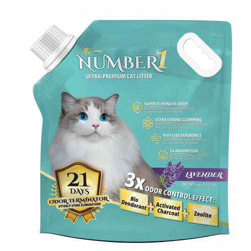 Arena Aglomerante Ultra Premium Number1 6Kg Lavanda