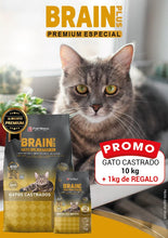Cargar imagen en el visor de la galería, Promo Brain Plus Gato Castrado 10+1kg Salmon Con Regalo