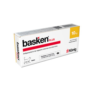 Basken Plus Antiparasitante Gatos X 4 Comp Hasta 10 Kg