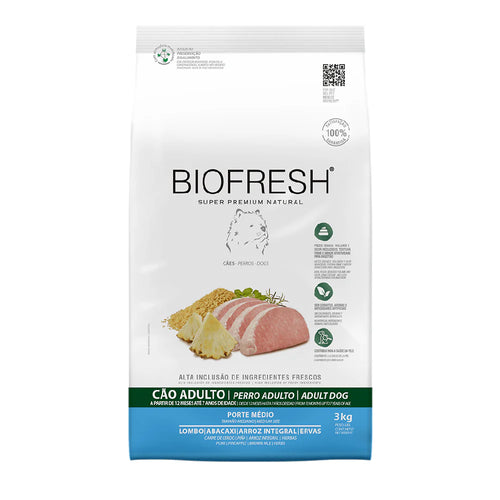 Biofresh Adulto Raza Mediana 3Kg Cerdo y Anana Con Regalo