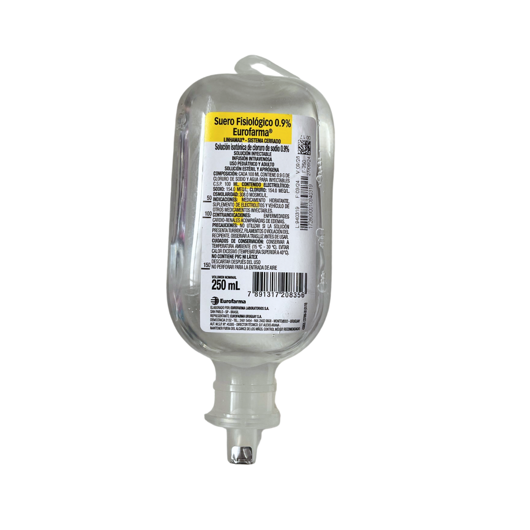 Suero Fisiologico 0,9% x 250ml Eurofarma