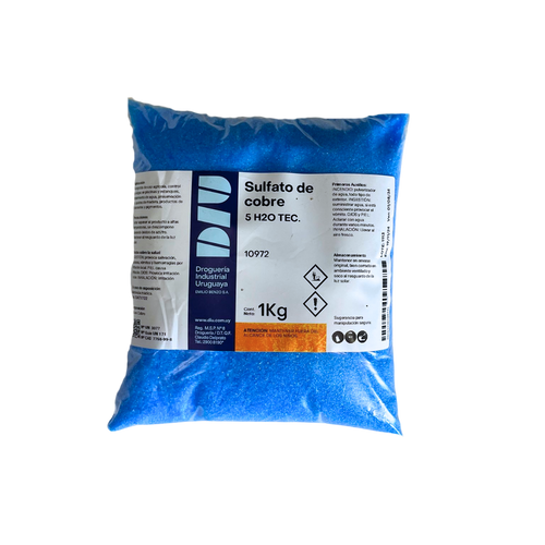 Sulfato de Cobre 1kg Drogueria