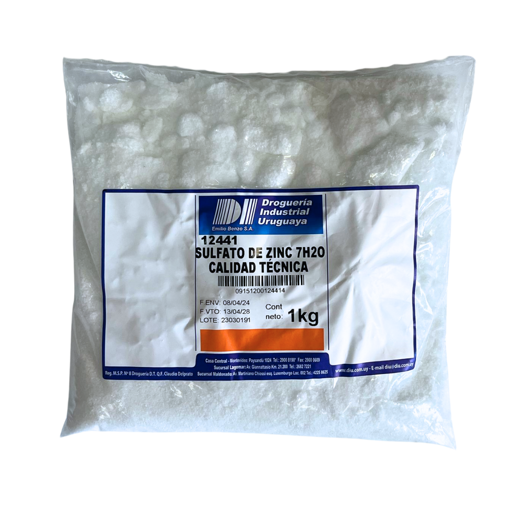 Sulfato de Zinc Calidad Tecnica 1kg