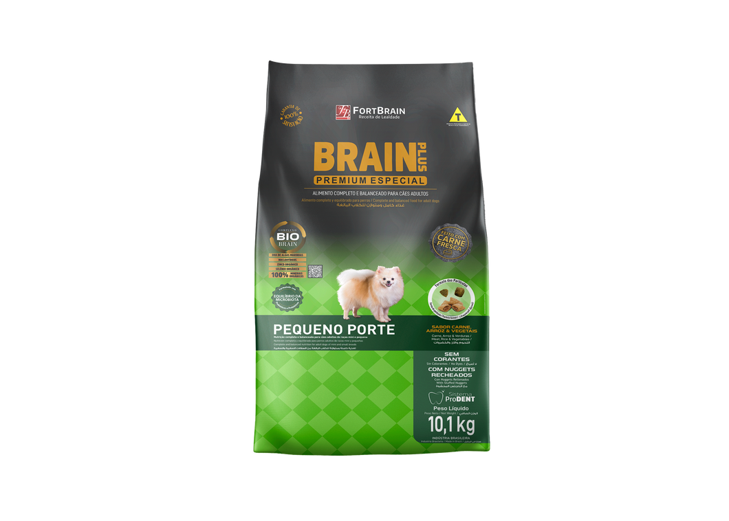Brain Plus Adulto Raza Pequeña Premium Especial 10.1Kg con Regalo