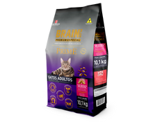 Cargar imagen en el visor de la galería, Brain Plus Gato Adulto Premium Carne 15kg con Regalo