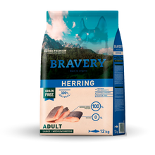 Cargar imagen en el visor de la galería, Bravery Grain Free Adulto Mediano y Grande 12Kg Arenque