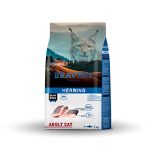 Cargar imagen en el visor de la galería, Bravery Grain Free Gato Adulto 2Kg Arenque con Regalo