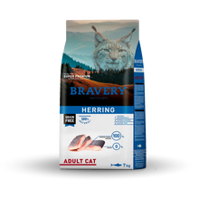 Cargar imagen en el visor de la galería, Bravery Grain Free Gato Adulto 7Kg Arenque con Regalo