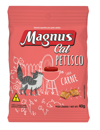 Galletas Para Gatos Magnus Carne 40g x 10un