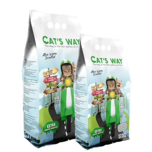 Arena Aglomerante Gato Cats Way 8,5kg Aloe Vera Con Regalo