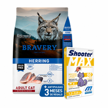 Cargar imagen en el visor de la galería, Bravery Grain Free Gato Castrado 2Kg Arenque con Regalo