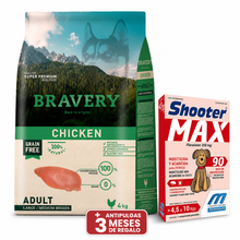 Cargar imagen en el visor de la galería, Bravery Grain Free Adulto Mediano y Grande 4Kg Pollo