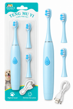 Cargar imagen en el visor de la galería, Kit Cepillo Electrico Para Mascotas 19 cm