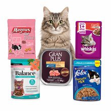 Cargar imagen en el visor de la galería, Pack Degustación para Gatos x5 Snacks y Alimento Húmedo Premium