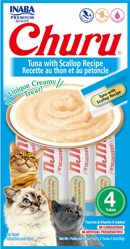 Snacks Para Gatos Churu 56g (4 un) Atun con Vieira