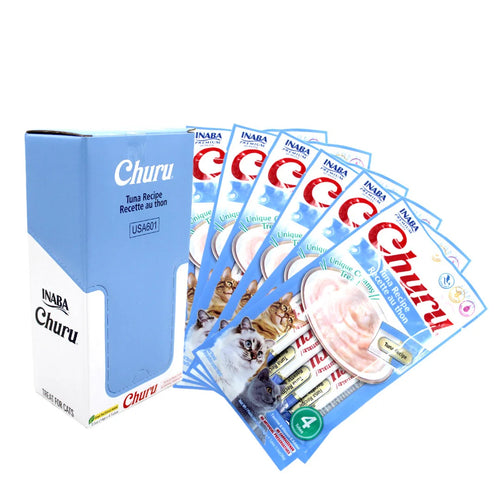 Caja Snacks Para Gatos Churu 336g (24 un) Atun