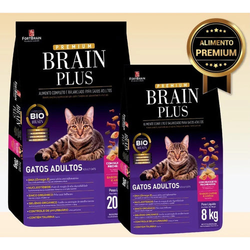 Brain Plus Gato Adulto 20 + 10kg Carne & Arroz con Regalo