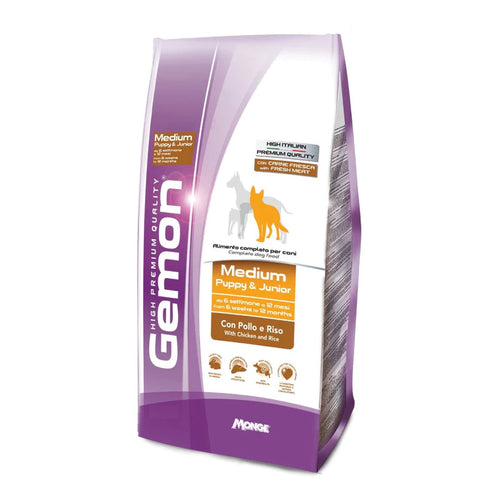 Gemon Dog High Premium Cachorro Medium Pollo 20kg Con Regalo
