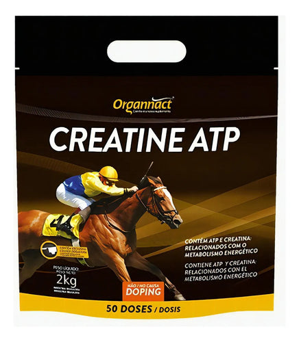 Creatina En Polvo Organnact Equinos Creatina Atp 2kg Sachet