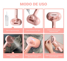 Cargar imagen en el visor de la galería, Cepillo a Vapor Recargable USB Perros y Gatos Rosado
