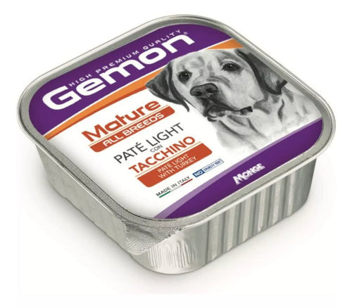 Paté Gemon Perro Mature Light Tacchino 150gr