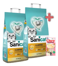 Cargar imagen en el visor de la galería, Sanicat Arena Sanitaria Gato Aglutinante 24kg+ Churu Regalo