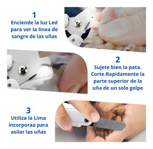 Cargar imagen en el visor de la galería, Corta Uñas Con Luz Led Perros Gatos Afp Pet Salon